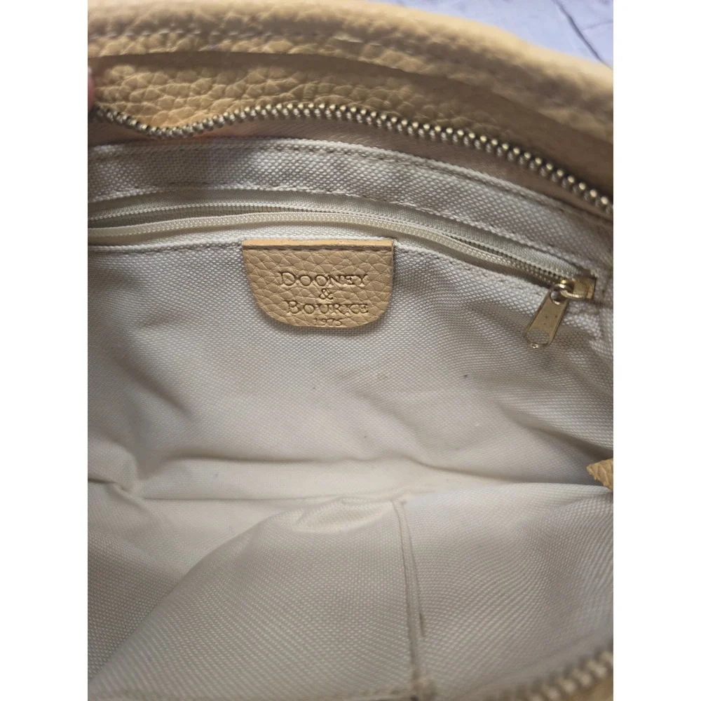 Vintage Dooney & Bourke 1975 Signature Monogram Purse – Gray/Blue Canvas
